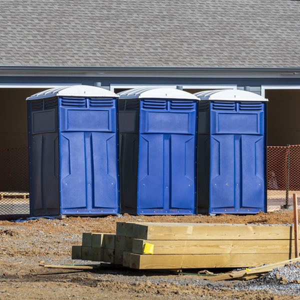 how can i report damages or issues with the portable restrooms during my rental period in Greenland Michigan